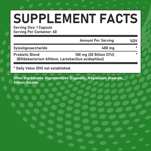 Probiotiques naturels de bonne qualité pour femmes en capsules, contient un mélange de probiotiques, soutient la digestion quotidienne, favorise la santé intestinale - Product Image 2
