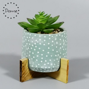 Commercio all'ingrosso 12 pollici rettangolare grigio cemento pentola finta pianta succulenta disposizione <span class=keywords><strong>per</strong></span> casa ufficio e giardino da tavolo decorazione - Product Image 5