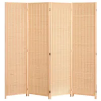 4 Panel Folding Privacy Screen Wall Divider Phân Vùng Phòng 4 Panel Cao-Extra Wide Bamboo Room Divider