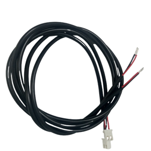 OEM 定制 2 针连接器线束电缆组件，2 芯黑色护套电缆，带压接端子（红/白线） - Product Image 4