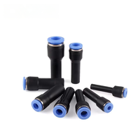 Raccords pneumatiques rapides en nylon de 4 mm/6 mm/8 mm/10 mm/12 mm, embouts de tuyau à pression, connecteurs étanches anti-poussière pour conduites d'air