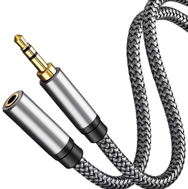 High Gold Plated Audio Auxiliary Stereo Extension Cable 3.5mm Stereo Jack Male to Female Jack Cord Audio Extension Cable