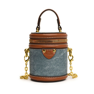 Borsa a Secchiello da Donna di Tendenza in Similpelle PU, Borsa Piccola con Manico Superiore, Borsa a Tracolla Stile Retrò con Cerniera - Product Image 5