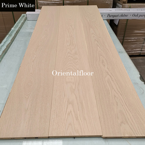 Suelo de Madera de Roble Europeo de 8.66 Pulgadas, Prelavado en Blanco y de Tablones Anchos, para Hogares - Product Image 5