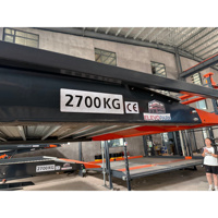 Systèmes de garage de stationnement à deux poteaux pour hôtels, élévateur de stationnement de véhicules à deux niveaux pour hôtels et installations de services