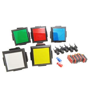 زر ضغط مربع LED مقاس 45 مم و60 مم، أقصى جهد 220 فولت، تركيبة 1NO1NC لآلات الألعاب - Product Image 6