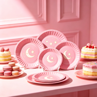 Assiettes en papier jetables et plats en papier, assiettes à gâteau rondes en papier