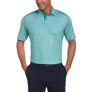 Golf de lujo para hombres para Polos de secado rápido Slim Fit Knit Custom Logo Design patrón impreso en Nylon Spandex Jersey - Product Image 4