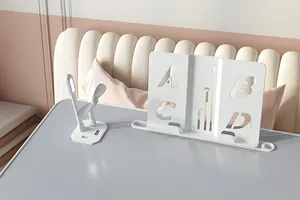 Multi-functional Laptop Stand Study Desk Angle Adjustable Foldable Lap Desk With Book/Tablet Stand Holder USB Lamp And Fan