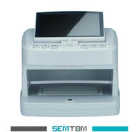 Détecteur de caméra infrarouge compact V100 double bande avec écran 7 pouces, scanner de billets pour la vérification de la sécurité UV IR MG, machine de détection d'argent