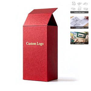 Phân Hủy Sinh Học Tùy Chỉnh Thiết Kế Rượu Vang Chai Bao Bì Handmade Sang Trọng Rượu Vang Gấp Hộp Quà Tặng Với Xử Lý - Product Image 1