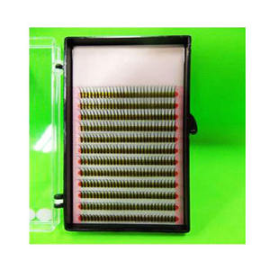 Boîte de faux cils, fibre anti-bactériale noire, emballage de cils naturels, vente en gros, coréen, 10 pièces - Product Image 1