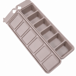 Plateau alimentaire compartimenté en silicone toutes tailles, compatible four et congélateur, idéal pour soupes, ragoûts et purées pour bébés - Product Image 1