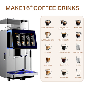 Professional Programmable <b>Touch</b> <b>Screen</b> Full Automatic Espresso <b>Coffee</b> <b>Machine</b> for Commercial Hotel Use French Support Stainless - Product Image 2