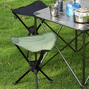 Aluminium portable d'extérieur en alliage 360 °   Chaise pliable rotative légère pour le camping, la pêche, la randonnée, le pique-nique - Product Image 3