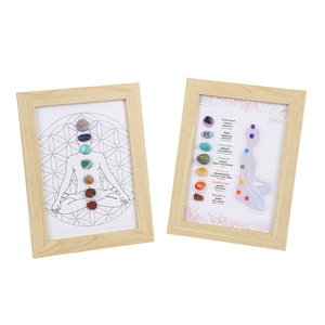 European American Natural Stone <b>Picture</b> <b>Frame</b> Colorful Original Crystal Mineral Ornaments for Table Cross-<b>Border</b> Crafted Photo - Product Image 5