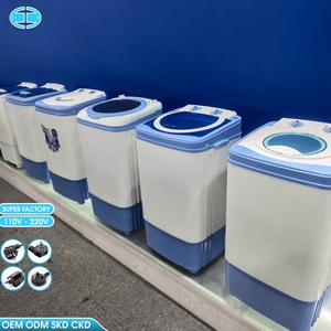 Laveuse-sécheuse portable semi-automatique pliable tout-en-un OEM 7 kg pour usage domestique, extérieur et voyage, idéale pour les sous-vêtements. Découvrez notre Comp. - Product Image 2