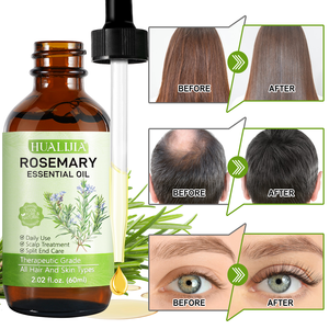HUALIJIA Livraison rapide Huile essentielle de <span class=keywords><strong>romarin</strong></span> Produits de soin des cheveux Traitement du cuir chevelu Huile de <span class=keywords><strong>romarin</strong></span> pour la croissance des sourcils et des cils - Product Image 2