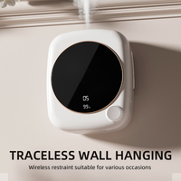 Diffuseur d'arômes d'huiles essentielles à ultrasons portable sans eau rechargeable par USB pour la maison et l'hôtel avec lumière LED et fonction de synchronisation