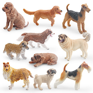 Perro mascota modelo Animal simulado niños educativo <span class=keywords><strong>Shar</strong></span> Pei Collie Pastor figurita de juguete - Product Image 6