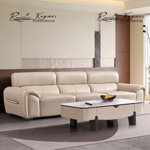 Keynes Modern PU <b>Leather</b> Sofa Waterproof Couch with Wooden Legs Lounge - Product Image 6