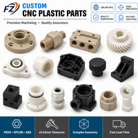 Fabricant de pièces usinées CNC en plastique sur mesure pour PTFE, PEEK, Nylon, PMMA, Polypropylène, Polycarbonate, Nylon, ABS