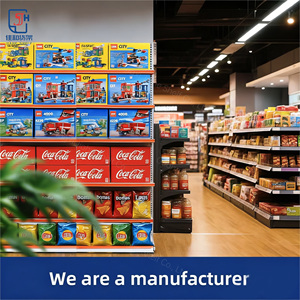 Estanterías/Exhibidores Metálicos de Doble Cara para Supermercados/Almacenes, Marca OBM, Fabricación Personalizada, MOQ Bajo, Capacidad de Carga Ligera de 120 kg/nivel - Product Image 6