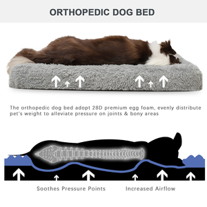 Cama para Mascotas de Lujo Suave y Acogedora, Rectangular, de Fibra Sólida, Anti-Ansiedad, Cómoda y Relajante para Perros y Gatos - Product Image 6
