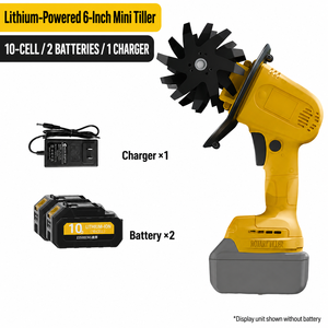 Motoculteur portatif électrique <span class=keywords><strong>à</strong></span> <span class=keywords><strong>batterie</strong></span> lithium-ion pour jardin et bonsaï, largeur de travail 128 mm - Product Image 1