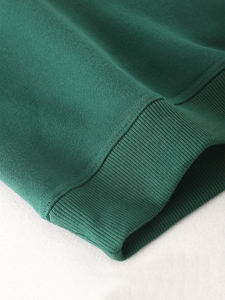 Sudadera con Capucha Corta Sublimada para Hombre, Estilo Hip Hop, Gruesa, Transpirable, de Algodón Liso, con Bolsillo y Cordón Ajustable - Product Image 4