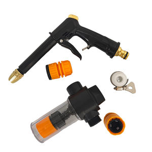 Pistolet à eau manuel haute pression pour voiture et jardin, buse en laiton métallique avec tuyau de lavage en plastique - Modèle 001 - Product Image 4