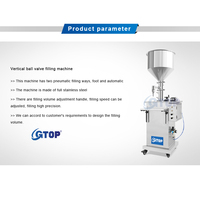 Remplisseur d'huile orale GTOP Dosage volumétrique simple et précis Machine de remplissage semi-automatique de peinture à petit piston pneumatique