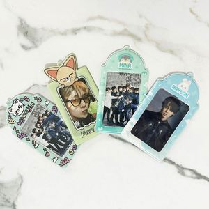 Hot Sales <b>Personalized</b> Bank Holder Plastic Acrylic Cute PVC with <b>Keychain</b> for Kpop Style BK Photo Card Holders - Product Image 2