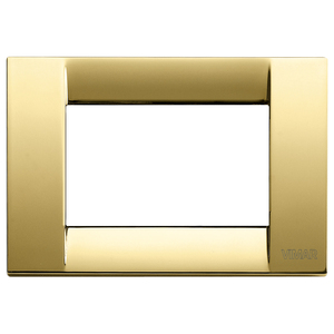Vimar <b>Door</b> <b>Plate</b> Polished Gold 12.5x8.5cm Classic Design - Product Image 1