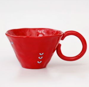 Tazas de Café de Cerámica de Lujo, Taza de Café de Cerámica con Logotipo, Taza de Café de 6 oz con Asa Grande, Bonito Regalo <span class=keywords><strong>para</strong></span> tus Amigos - Product Image 1