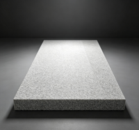 Dalles de pavé en granit gris clair, finition flammée, texture sel et poivre, pour patio extérieur, allée, voie de circulation