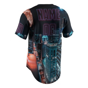 Camiseta de Béisbol Personalizada de Manga Corta para Hombre, Uniforme de Béisbol Estadounidense, Color Rosa - Product Image 4