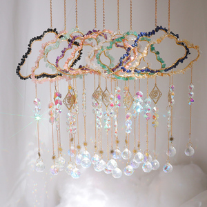 Atrapasoles de Cristal Natural de Alta Calidad al por Mayor, con Diseño Feng Shui, de Amatista y Cuarzo Rosa, 10 cm - Product Image 5