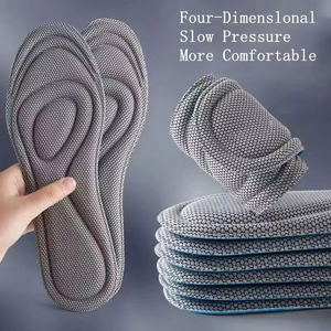 1 paire de semelles intérieures en mousse à mémoire de forme pour hommes et femmes, nano antibactériennes, massage orthopédique, semelles de chaussures de sport, absorption des chocs, confort - Product Image 5