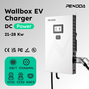 สถานีชาร์จรถยนต์ไฟฟ้าแบบเร็วระดับ 2 แรงดันไฟฟ้า 220V-240V ระบบไฟฟ้าเฟสเดียว รองรับหัวชาร์จ CCS1/CCS2 GBT กำลังไฟ 21 กิโลวัตต์ รุ่นติดผนังใหม่ มาตรฐาน IP55 - Product Image 4