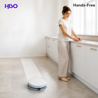 Robot aspirateur fin, balayage humide et sec, 3000 mAh, bac à poussière de 400 ml, vidage automatique du poussière, nettoyage programmé, chargement USB