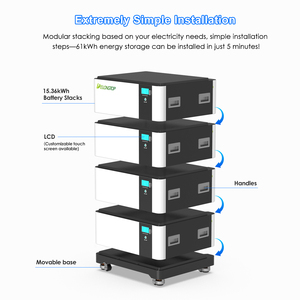 Batterie LFP51200 51.2V 48V 314Ah 280Ah 15kWh 30kWh 45kWh empilable pour système de stockage d'énergie solaire domestique avec cellules de qualité supérieure - Product Image 4