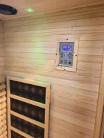 Sauna de Infrarrojos de Espectro Completo con Panel de Carbono para Interiores, para una Persona