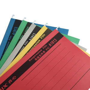 Comix Suspension File A1813 Hanging <b>Clip</b> F/C Paper Red Yellow Green Blue Gray Office Use - Product Image 1