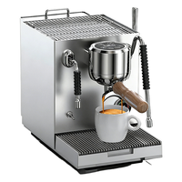 Máquina de Café Espresso Eléctrica Semiautomática de 15 Bares con Bomba de Termobloque de Acero Inoxidable para Café Latte