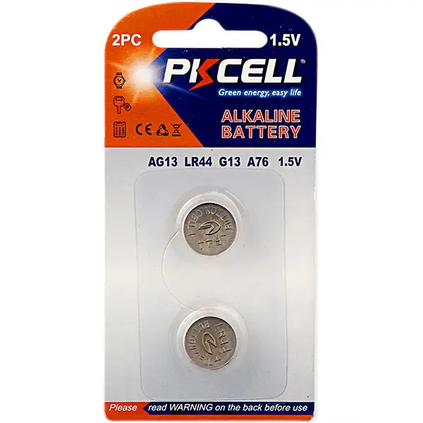 อัลคาไลน์ปุ่มเซลล์ AG13 A76 LR44 1.5โวลต์เหรียญเซลล์แบตเตอรี่