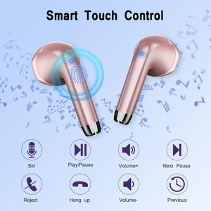 Nuove Cuffie Bluetooth 5.3 <span class=keywords><strong>TWS</strong></span> Auricolari Wireless Senza Cancellazione del Rumore con Schermo LCD Touch Intelligente - Product Image 5
