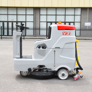 Nouvelle autolaveuse autoportée à double brosse, efficace, alimentée par batterie, pour ateliers industriels et sols en carrelage, 3500m²/h, 3-4h d'autonomie - Product Image 2