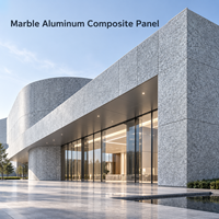 Panneau composite en aluminium marbré veiné noir 4 mm 4x8 pieds, revêtement PVDF, plaque ACP pour la décoration des murs extérieurs de villas