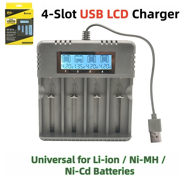 USB Type-C Port 4.2V Lithium Battery Charger LCD Screen Nickel-metal-hydride No. 5 No.7 1.2VAA 1.5VAAA Camera Microphone